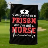 Correctional Nurse Nursing Correction Officer Golf Towel thumb 1
