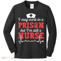Correctional Nurse Nursing Correction Officer Kids Long Sleeve Shirt thumb 0