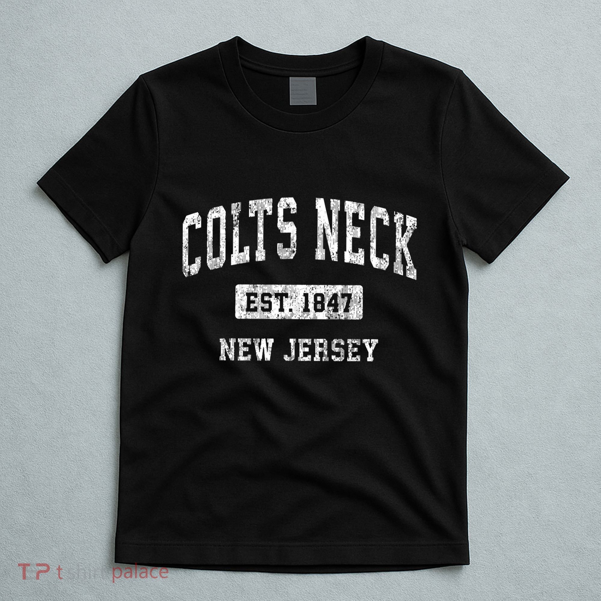 Colts Neck New Jersey Nj Vintage Sports Established T-Shirt