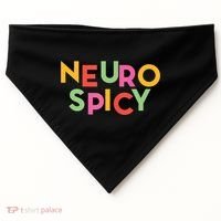 Cool Neurospicy Neuro Spicy Neurotypical Neurodiversity Adhd USA-Made Doggie Bandana thumb 0