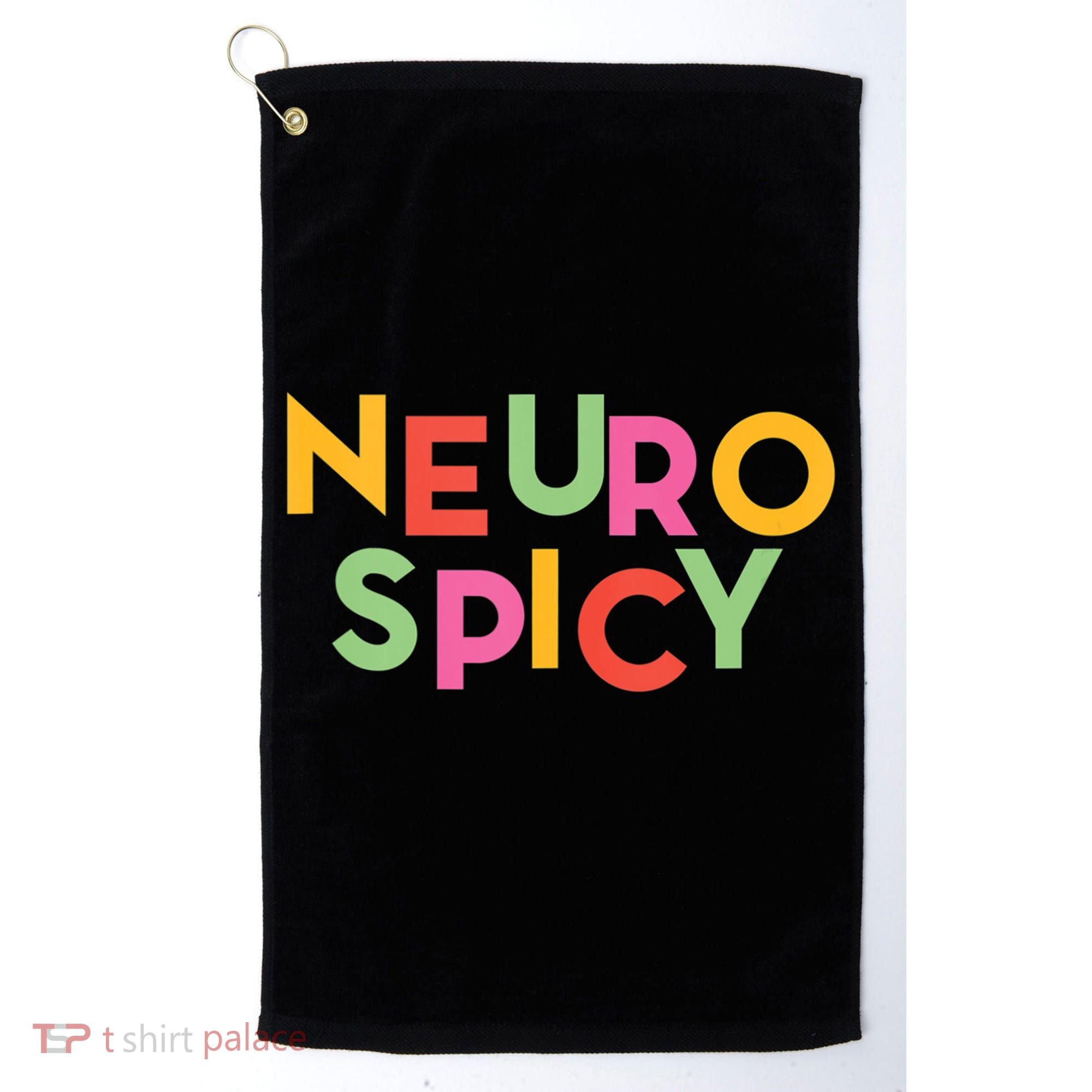 Cool Neurospicy Neuro Spicy Neurotypical Neurodiversity Adhd Golf Towel