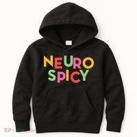 Cool Neurospicy Neuro Spicy Neurotypical Neurodiversity Adhd Kids Hoodie thumb 0