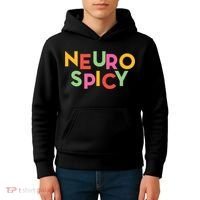 Cool Neurospicy Neuro Spicy Neurotypical Neurodiversity Adhd Kids Hoodie thumb 4