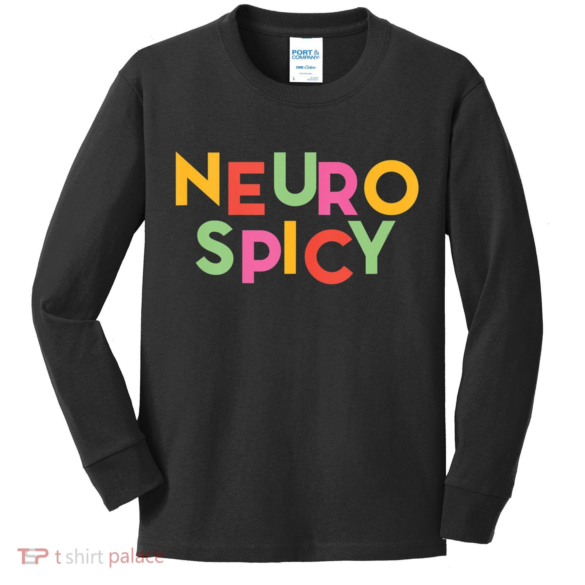 Cool Neurospicy Neuro Spicy Neurotypical Neurodiversity Adhd Kids Long Sleeve Shirt