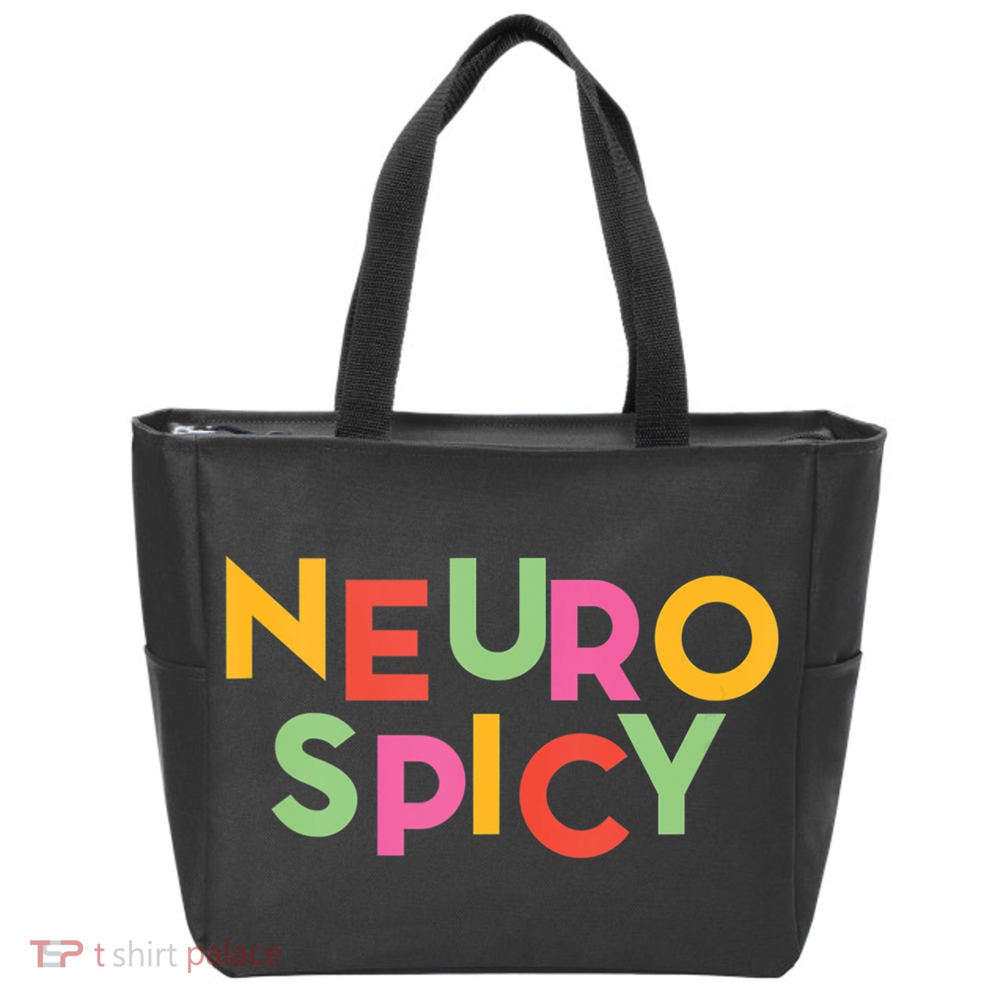 Cool Neurospicy Neuro Spicy Neurotypical Neurodiversity Adhd Tote Bag