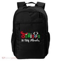 Christmas Nicu Nurse Believe In Tiny Miracles Backpack thumb 0