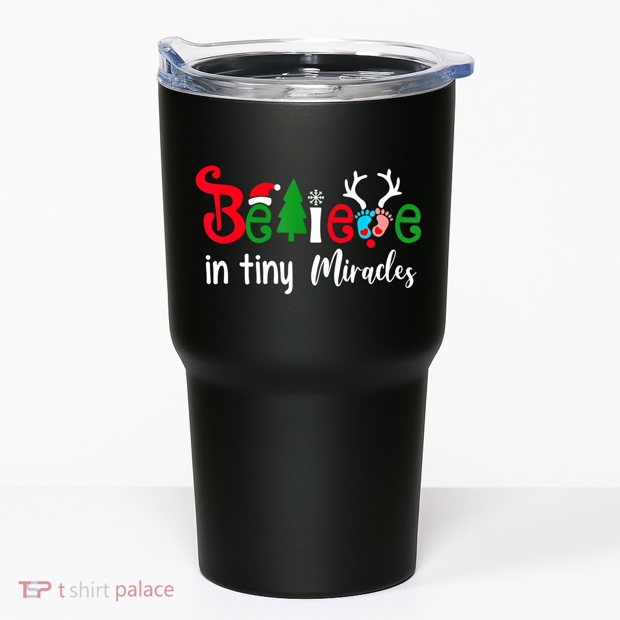 Christmas Nicu Nurse Believe In Tiny Miracles Tumbler