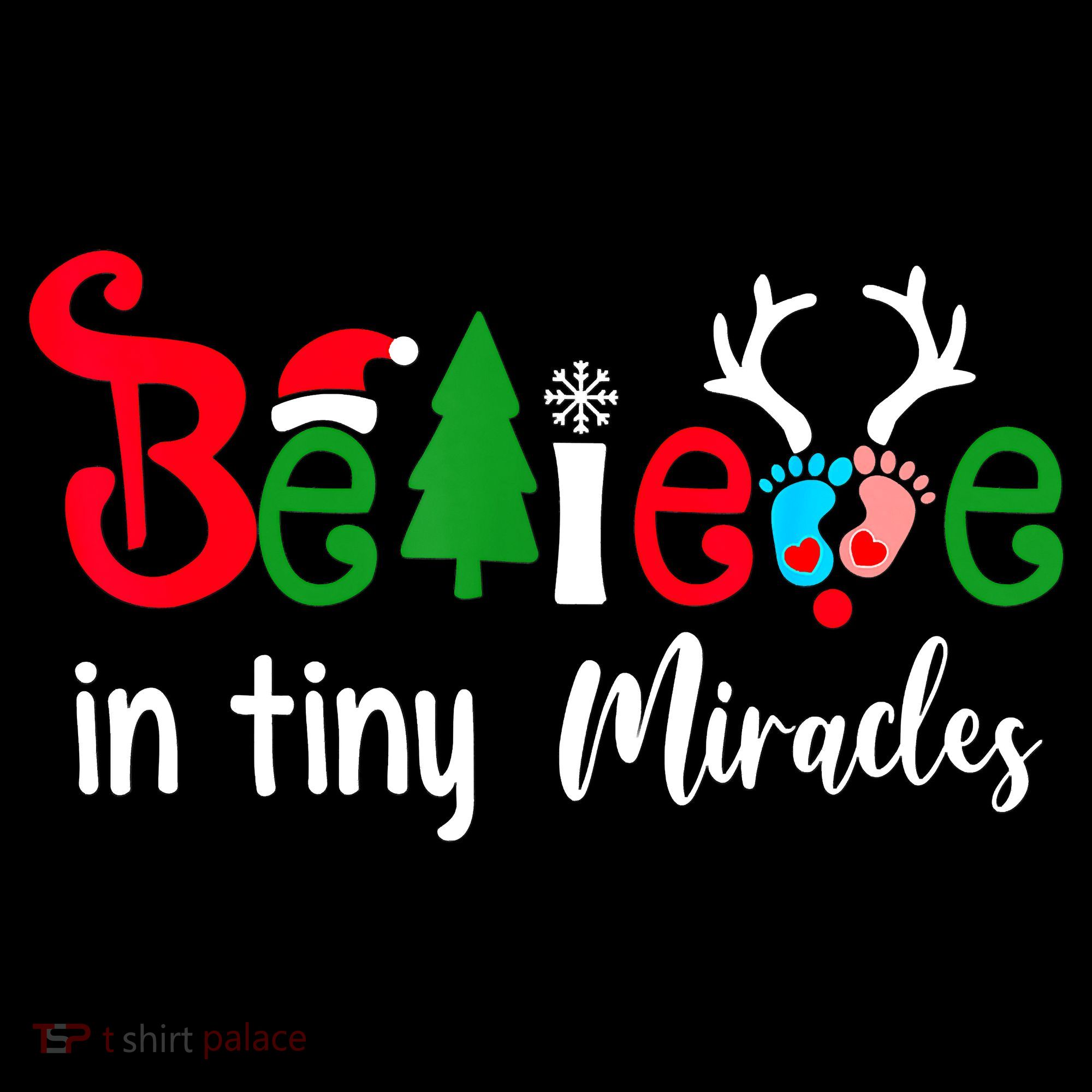 Christmas Nicu Nurse Believe In Tiny Miracles Mousepad