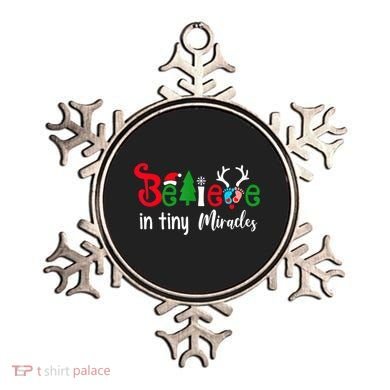 Christmas Nicu Nurse Believe In Tiny Miracles Ornament