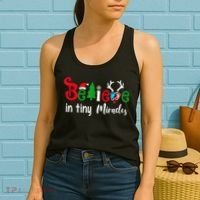 Christmas Nicu Nurse Believe In Tiny Miracles Women's Tank Top thumb 2