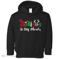Christmas Nicu Nurse Believe In Tiny Miracles Toddler Hoodie thumb 0