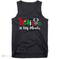 Christmas Nicu Nurse Believe In Tiny Miracles Tank Top thumb 0