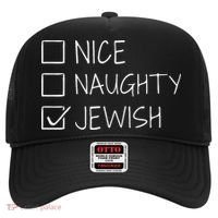 christmas nice naughty jewish for hanukkah hebrew  Hat thumb 0