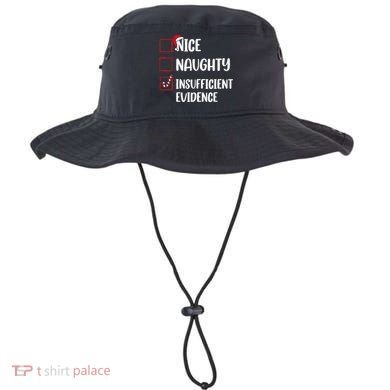 Christmas Nice Naughty Insufficient Evidence Santa Bucket Hat