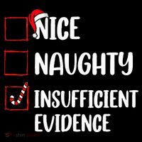 Christmas Nice Naughty Insufficient Evidence Santa Coaster thumb 2