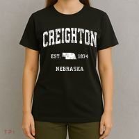Creighton Nebraska Ne Vintage Athletic Sports T-Shirt thumb 4