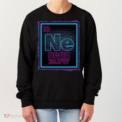 Cool NE Neon Light Periodic Table Element Women's Sweatshirt