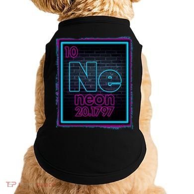 Cool NE Neon Light Periodic Table Element Doggie Tank