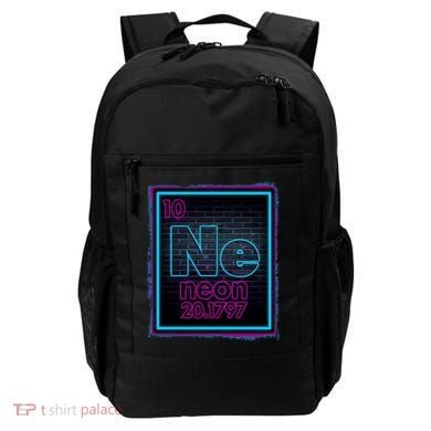 Cool NE Neon Light Periodic Table Element Backpack