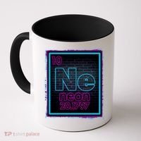 Cool NE Neon Light Periodic Table Element Coffee Mug thumb 0
