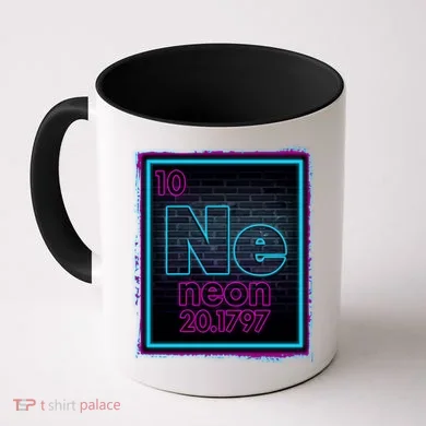 Cool NE Neon Light Periodic Table Element Coffee Mug