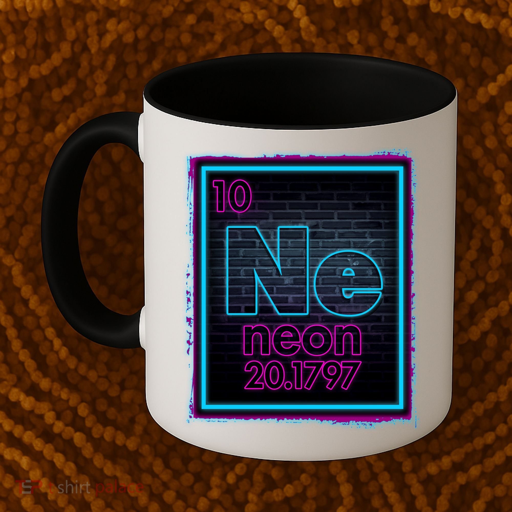 Cool NE Neon Light Periodic Table Element Coffee Mug