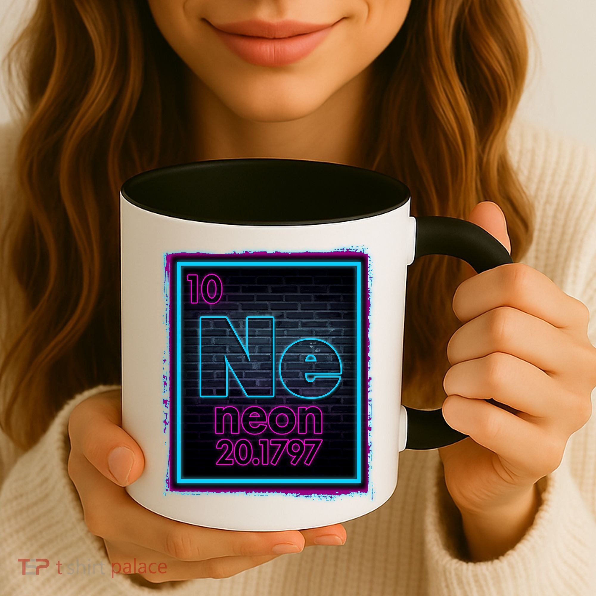 Cool NE Neon Light Periodic Table Element Coffee Mug