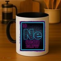 Cool NE Neon Light Periodic Table Element Coffee Mug thumb 4