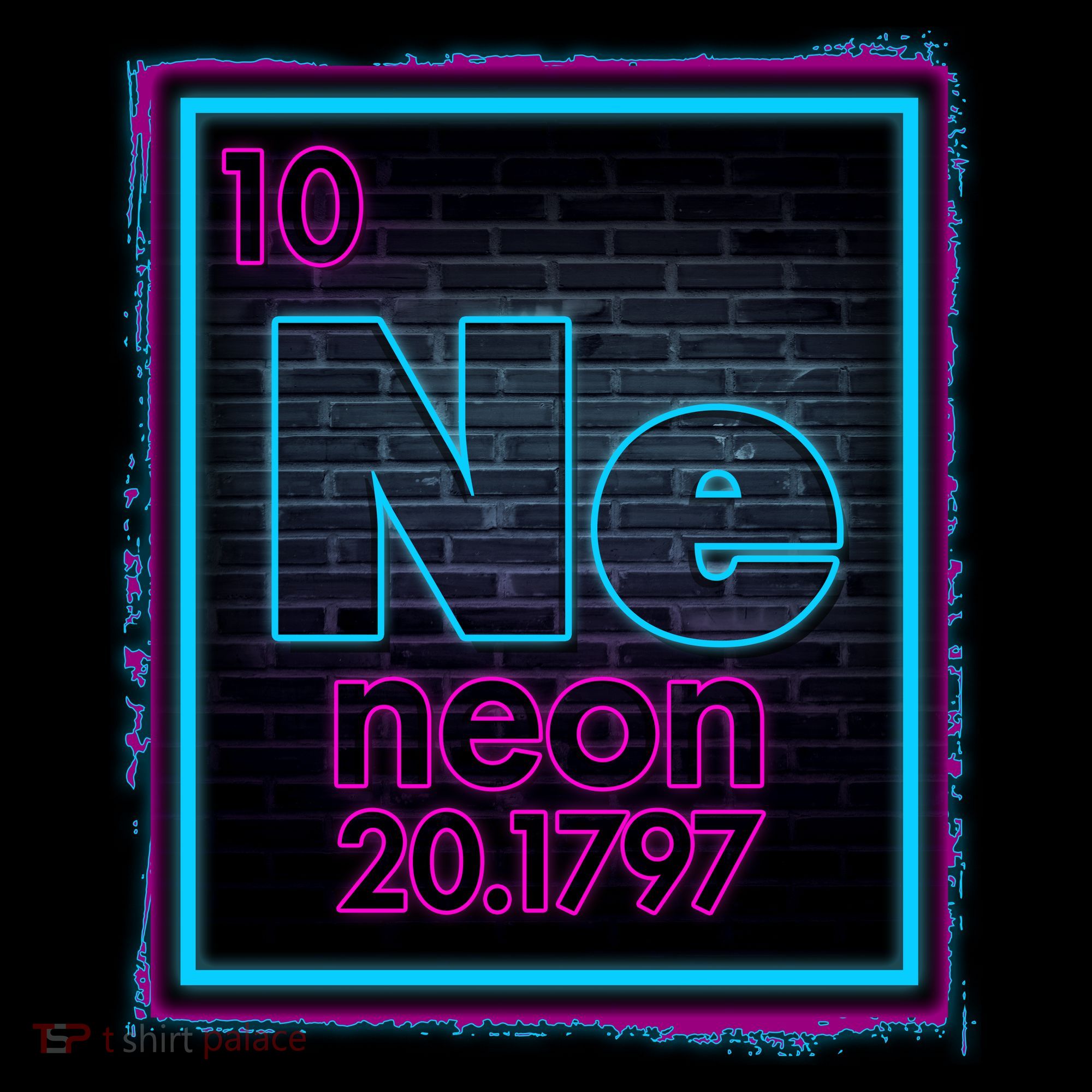 Cool NE Neon Light Periodic Table Element Women's Hoodie