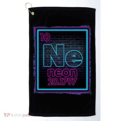 Cool NE Neon Light Periodic Table Element Golf Towel