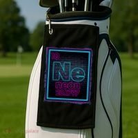 Cool NE Neon Light Periodic Table Element Golf Towel thumb 2