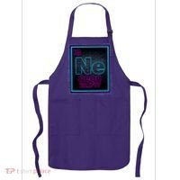 Cool NE Neon Light Periodic Table Element Apron thumb 0