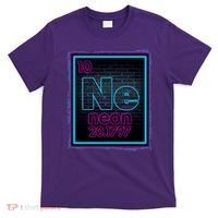 Cool NE Neon Light Periodic Table Element T-Shirt thumb 0