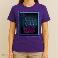 Cool NE Neon Light Periodic Table Element T-Shirt thumb 4