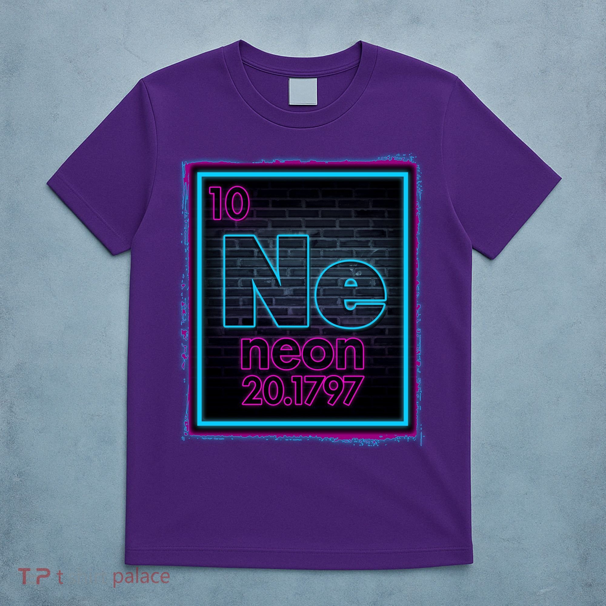 Cool NE Neon Light Periodic Table Element T-Shirt