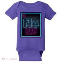 Cool NE Neon Light Periodic Table Element Baby Bodysuit thumb 0