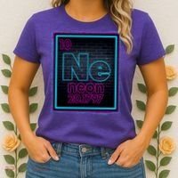 Cool NE Neon Light Periodic Table Element Women's T-Shirt thumb 2
