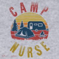 Camp Nurse Nursing Outdoor Summer Camping Retro Sunset Women's Sweatshirt thumb 2