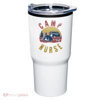 Camp Nurse Nursing Outdoor Summer Camping Retro Sunset Tumbler thumb 0