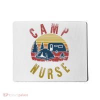 Camp Nurse Nursing Outdoor Summer Camping Retro Sunset Mousepad thumb 0