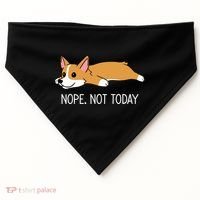Corgi Nope Not Today Gift USA-Made Doggie Bandana thumb 0