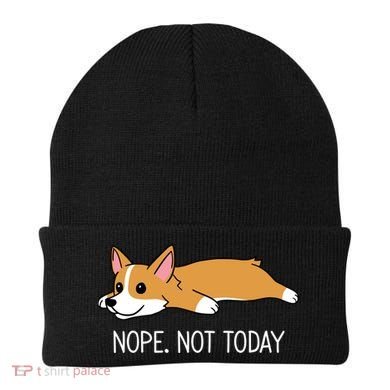 Corgi Nope Not Today Gift Beanie
