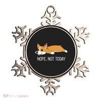 Corgi Nope Not Today Gift Ornament thumb 0
