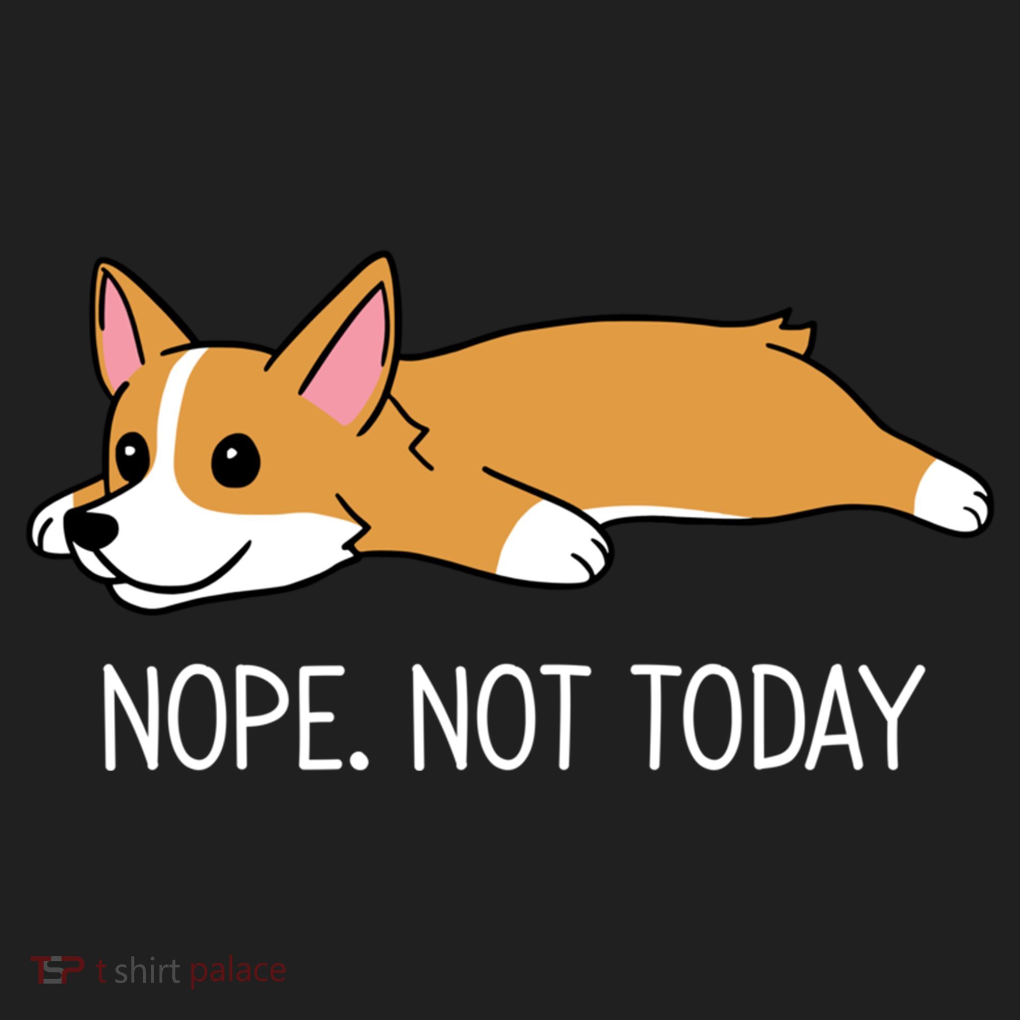 Corgi Nope Not Today Gift Golf Towel