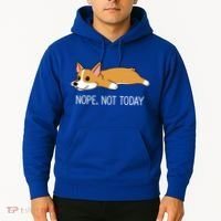 Corgi Nope Not Today Gift Hoodie thumb 2