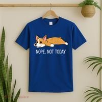 Corgi Nope Not Today Gift T-Shirt thumb 2