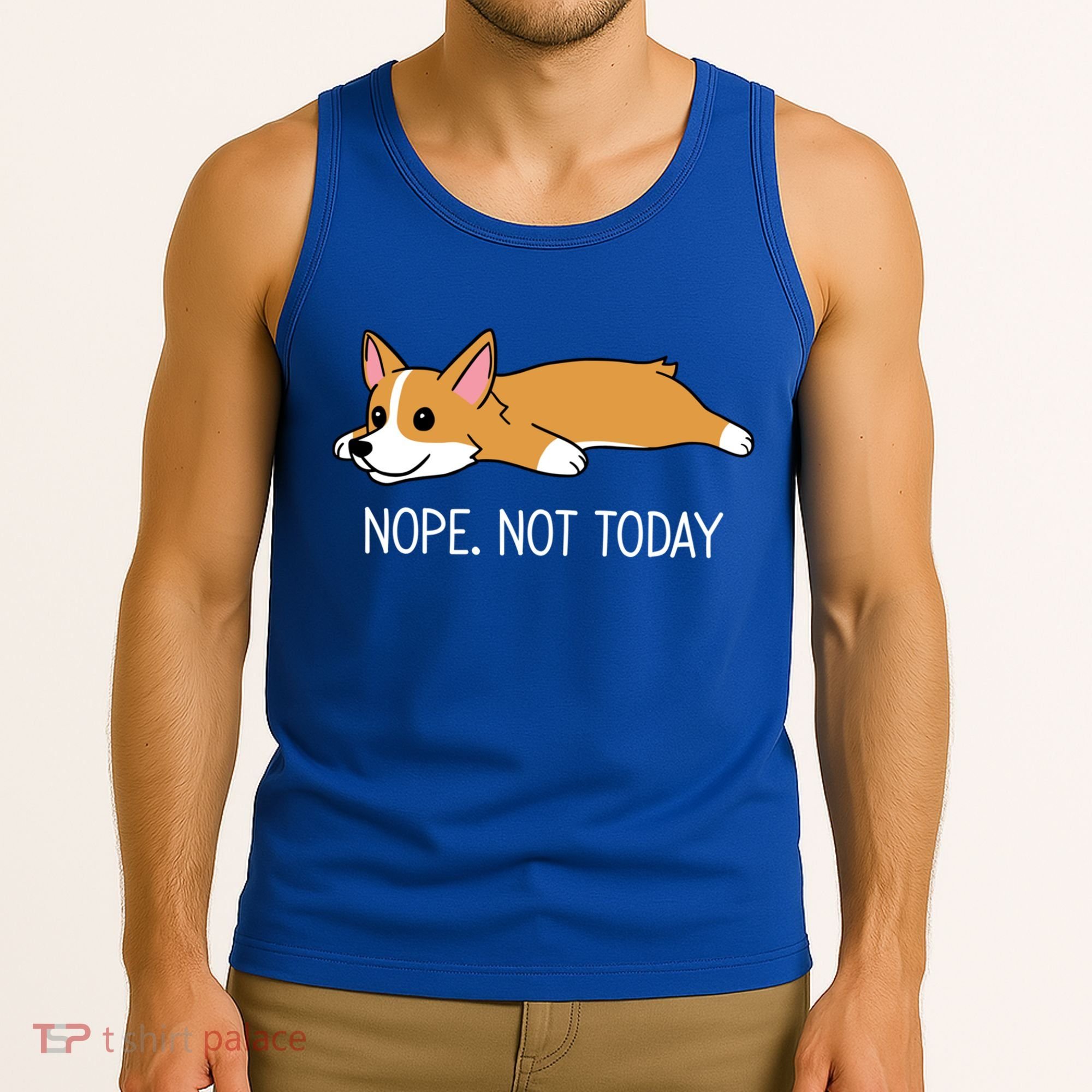Corgi Nope Not Today Gift Tank Top