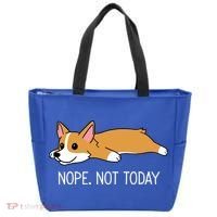 Corgi Nope Not Today Gift Tote Bag thumb 0