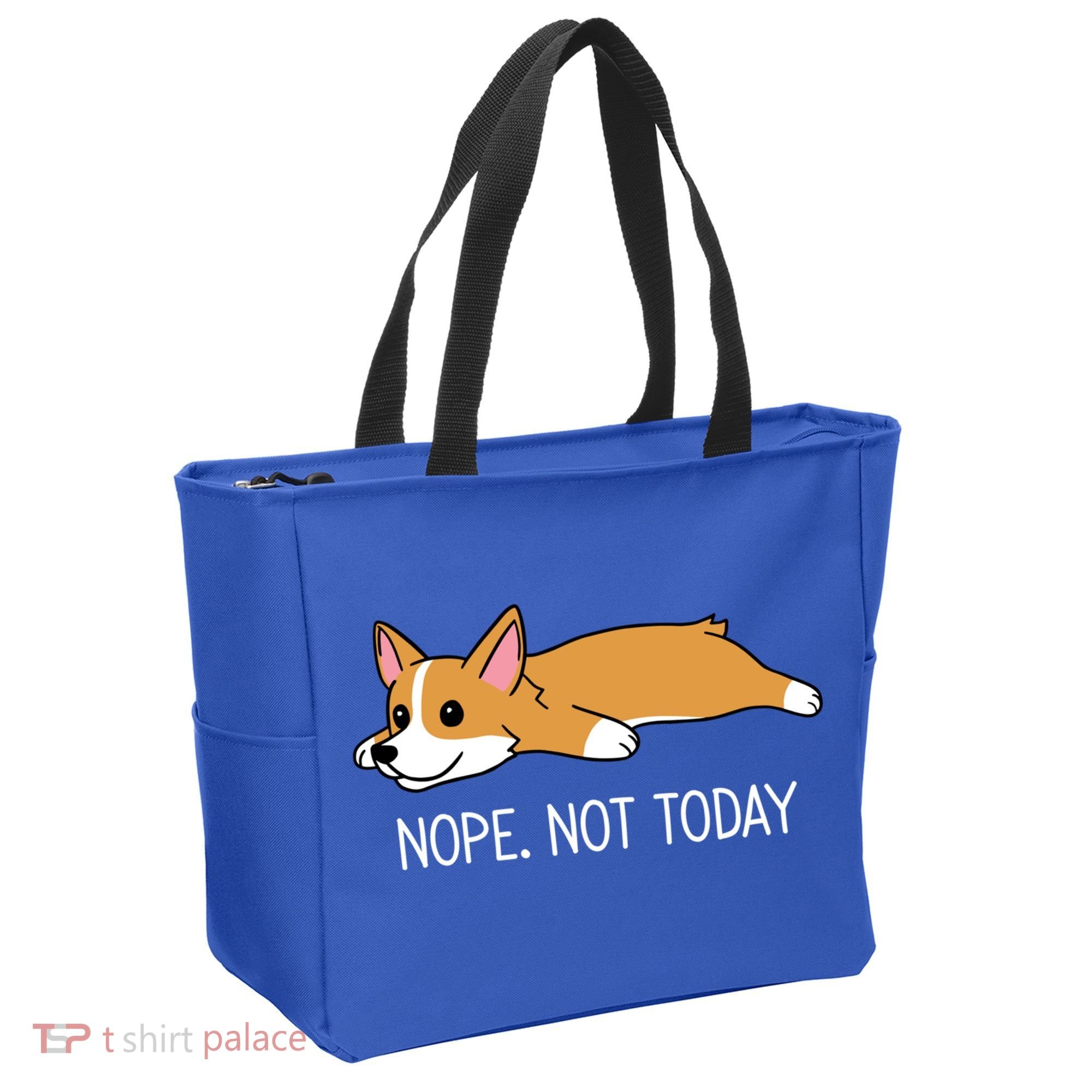 Corgi Nope Not Today Gift Tote Bag