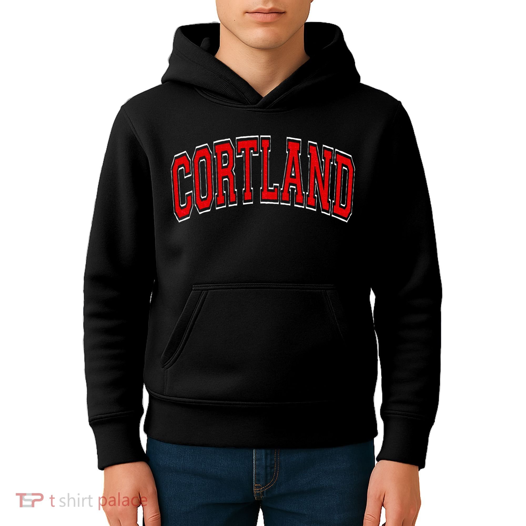 Cortland Ny New York Varsity Kids Hoodie